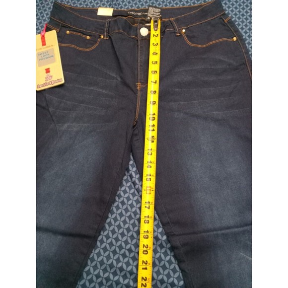 SL JEANS STRETCH DENIM DARK BLUE, H9 SLWG0080 SZ16 WAIST 38iN - Picture 3 of 7